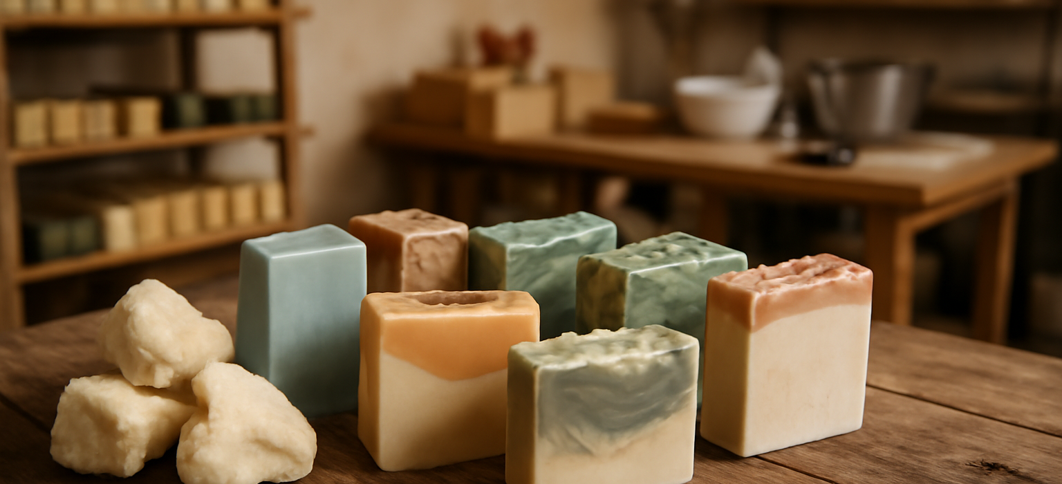 Savons artisanaux au beurre de karité : différence avec les produits industriels